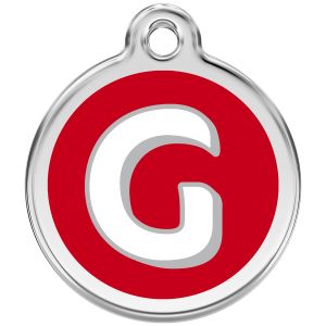 Alphabet Tag Letter G Pet ID.