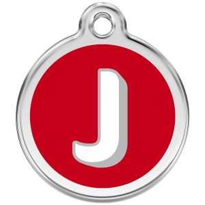 Alphabet Tag Letter J Pet ID.