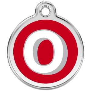 Alphabet Tag Letter O Pet ID.