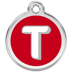 Alphabet Tag Letter T Pet ID.
