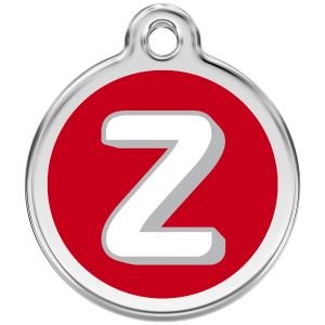 Alphabet Tag Letter Z Pet ID.