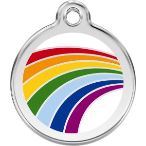 Rainbow Pet ID Dog Tags.