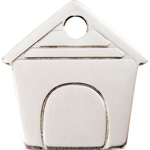 Stainless Steel Dog House Pet ID Dog Tags.