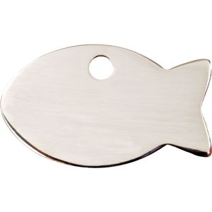 Stainless Steel Fish Pet ID Cat Tag.