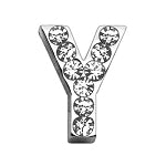 Rhinestone Letters Sliding Collar 3/4" (18 MM) Charms.