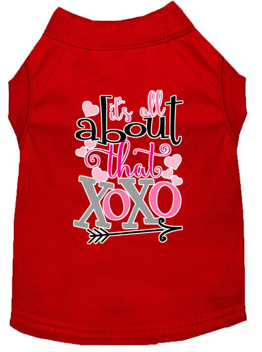 All About that XOXO Red Dog Shirt