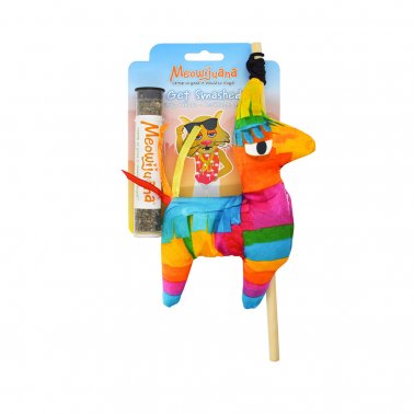 Meowijuana® Get Smashed Llama Pinata Refillable Cat Toy.