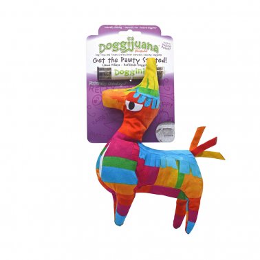 Doggijuana® Get the Pawty Started Llama Pinata Refillable Dogginip® Dog Toy.