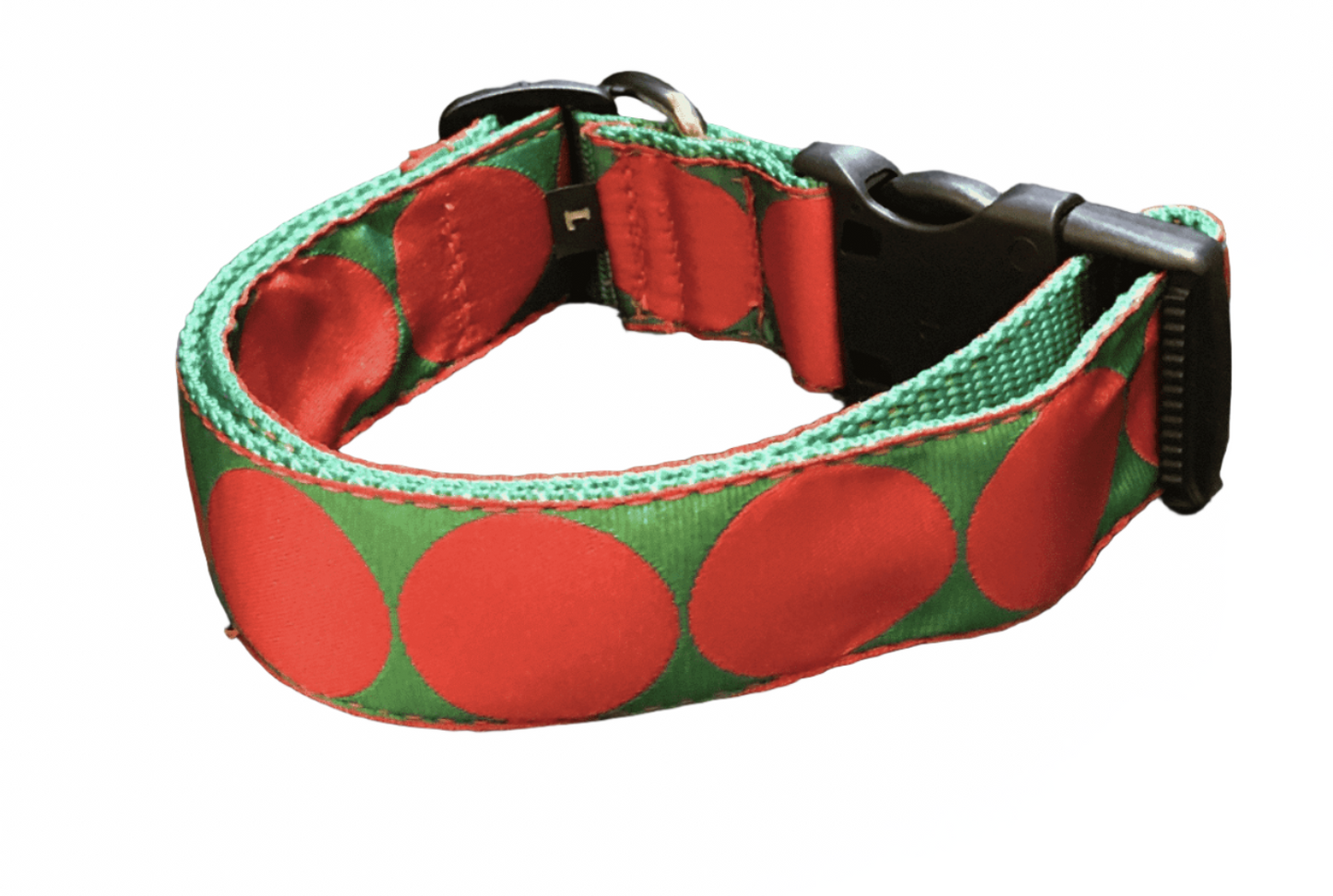 Christmas Dot Dog Collars (1.5" wide).