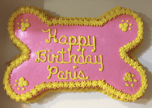 Custom Pet Party Cake for Dogs (Bone).