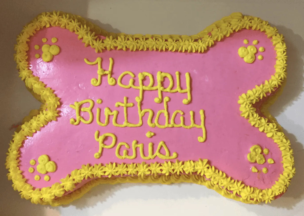 Custom Pet Party Cake for Dogs (Bone).
