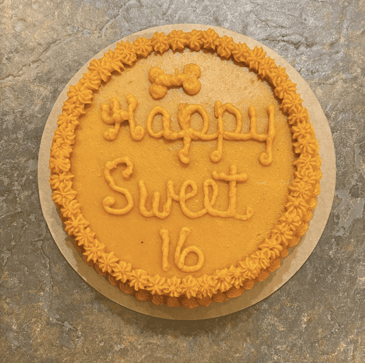 Dairy Free Custom Pet Party Cake for Dogs (Small Round).
