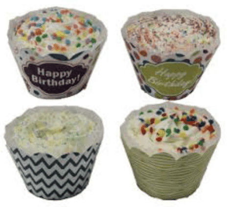 Dog Birthday Cupcake with Candle.