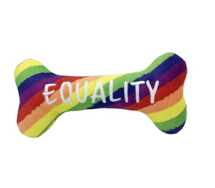 Equality Bone Dog Toy.