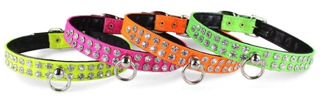 1/2" Majestic NEON Fabric Crystal Collars*.