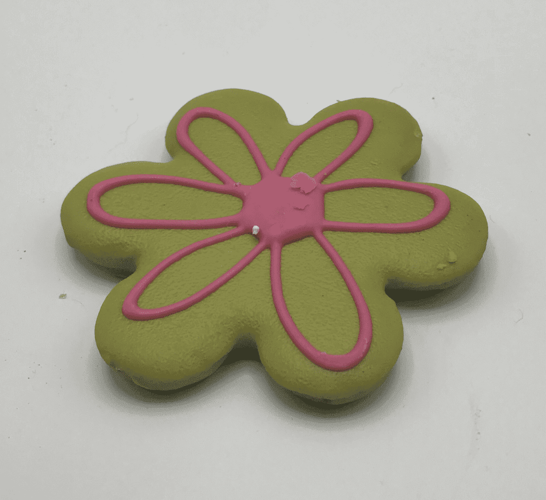 Flower Dog Cookie.