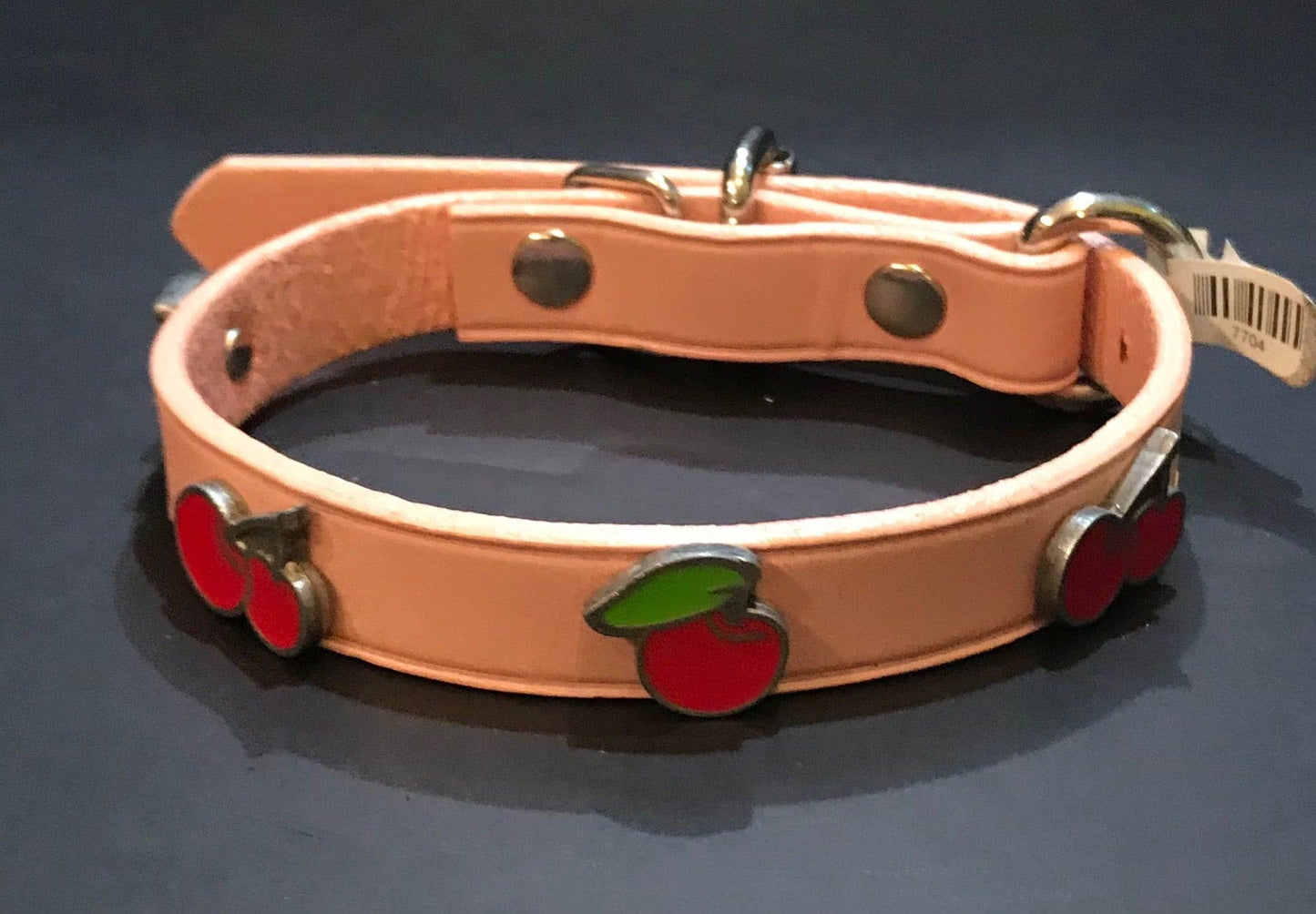 Leather Cherry Collar.