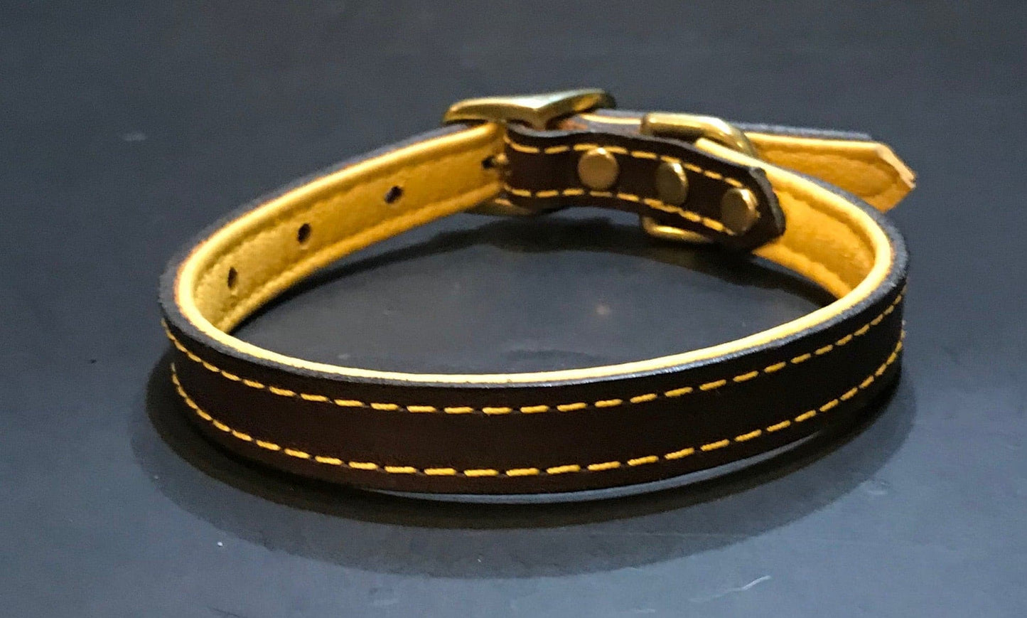 Deer Leather Collar.