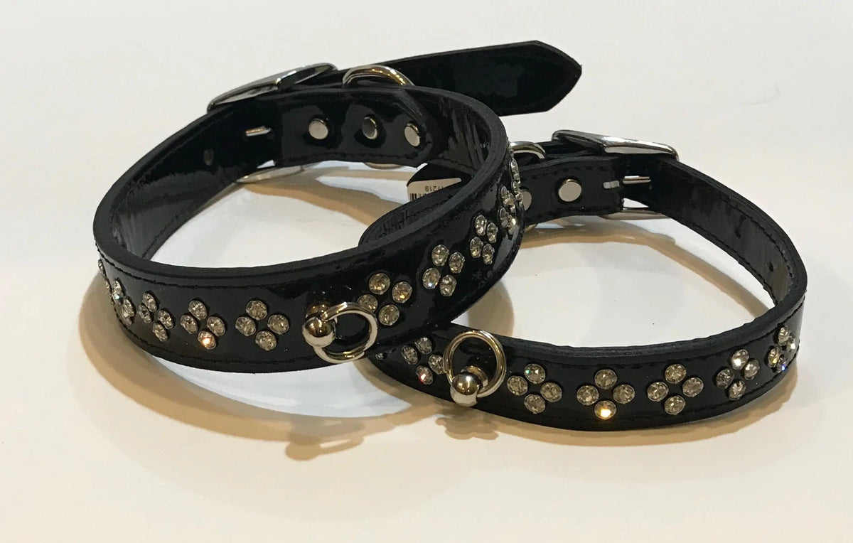 Crystal Leather Collar.