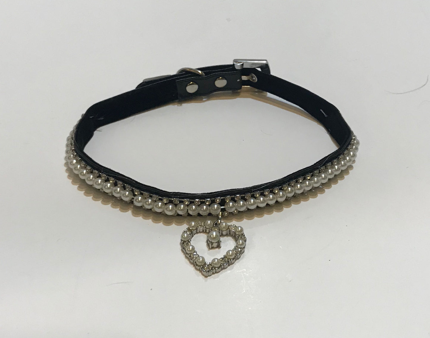 Black Pearl Heart Collar.