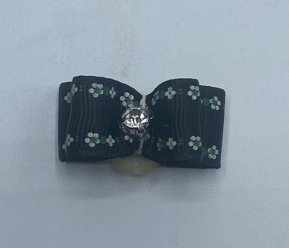 Black Fancy Dog Hair Bows.