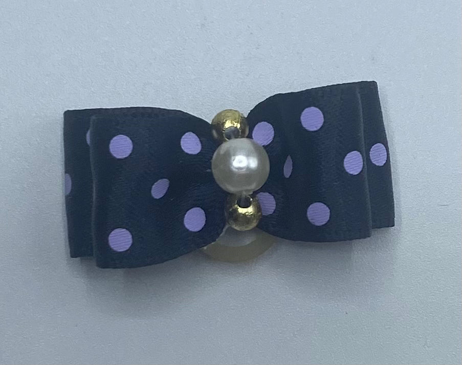 Black Fancy Dog Hair Bows.