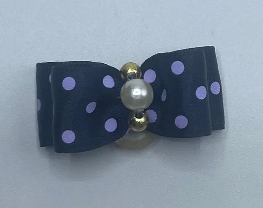 Black Fancy Dog Hair Bows.