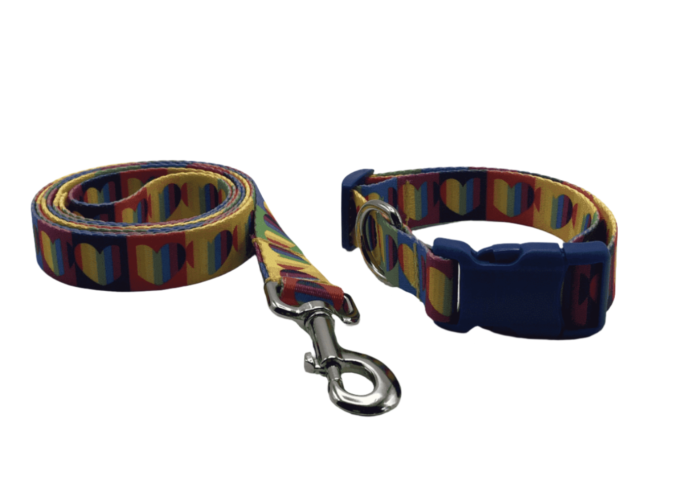 Pride Harts Dog Collars & Leads (5/8" Wide).