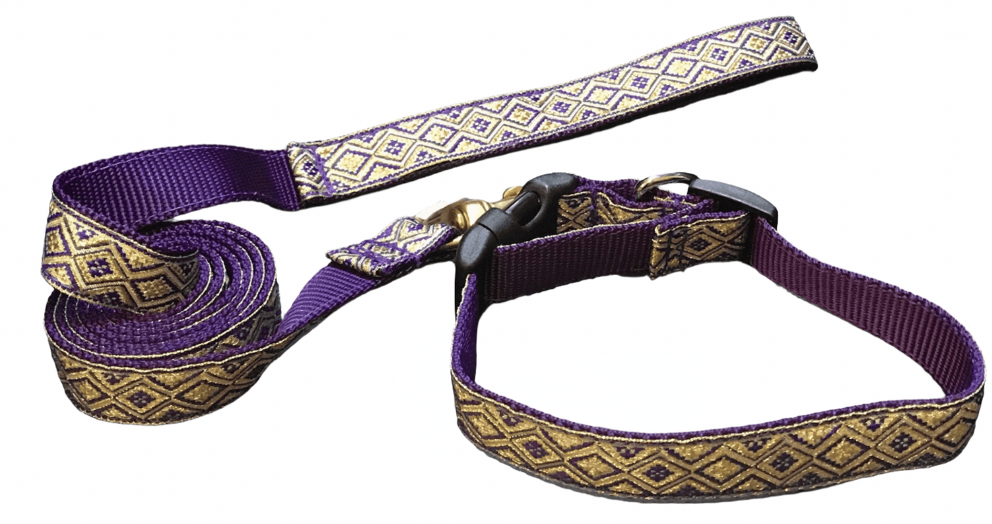 Royal Diamonds Dog Collars or Leads (1" Wide).