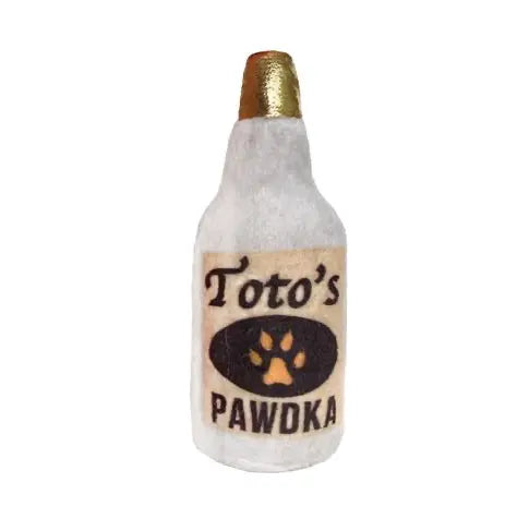 4" Toto's Pawdka Plush Booze Cat Toy.