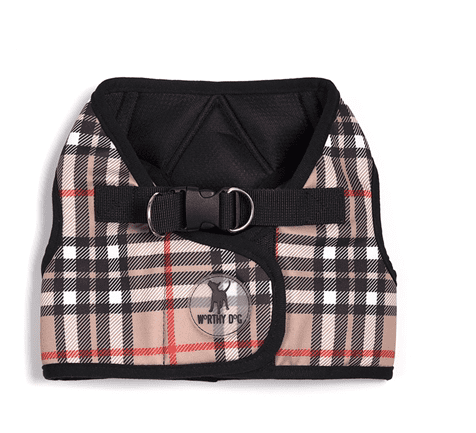 Sidekick Printed Tan Plaid Harness.