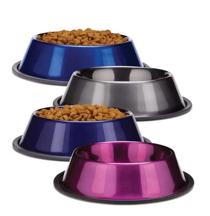 DuraGloss Metallic Stainless Steel Bowls.
