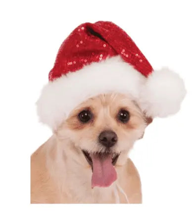 Red Sequin Santa Hat.