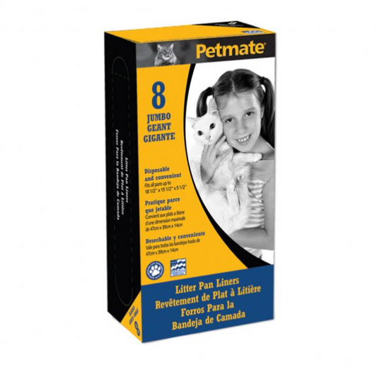 Copy of Petmate® Litter Pan Liners Clear Color 8 Count Jumbo.