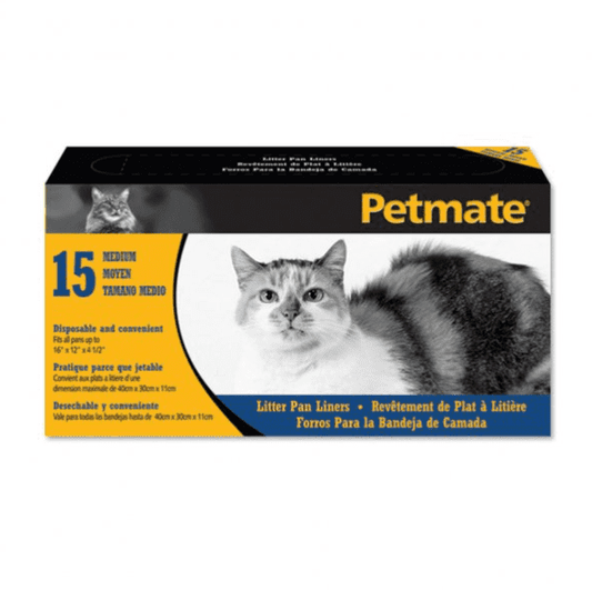 Petmate® Litter Pan Liners Clear Color 15 Count Medium.