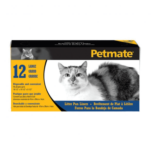 Petmate® Litter Pan Liners Clear Color 12 Count Large.