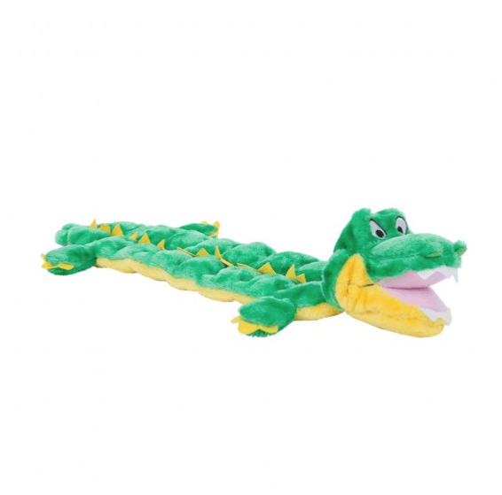 Squeaker Matz Ginormous Gator Dog Toy Ginormous 52 X 6 X 1.5 Inch.