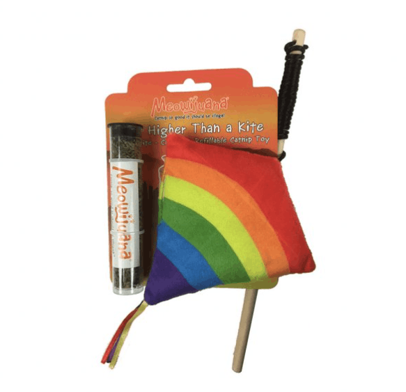 Meowijuana® Get Higher Refillable Kite Cat Toy.