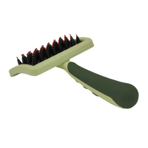 Nylon Coated Tip Dog Brush for Shorthaired Breeds.