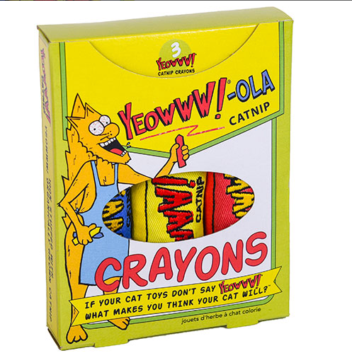 Yeowww!-Ola Catnip Crayons.