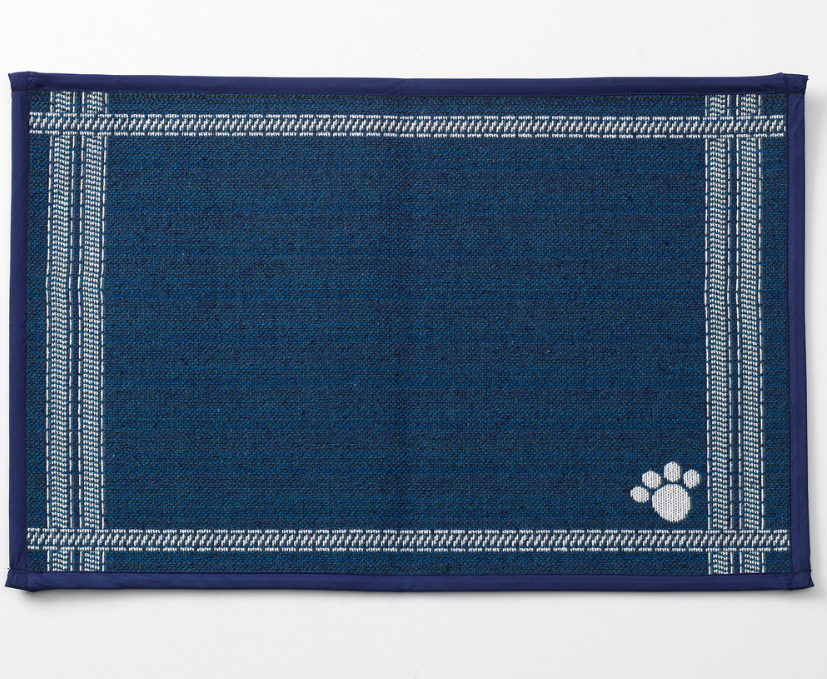 Mattress Ticking, Navy Tapestry Placemat.