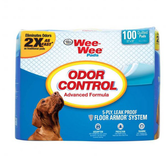 Wee Wee Pads Odor Control Standard 100CT.