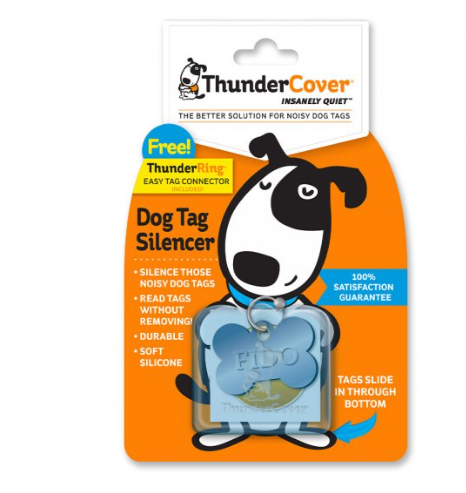 ThunderCover® Silencer/ with Free Thunderring Dog Tag Mini (1.25" X 1.5").