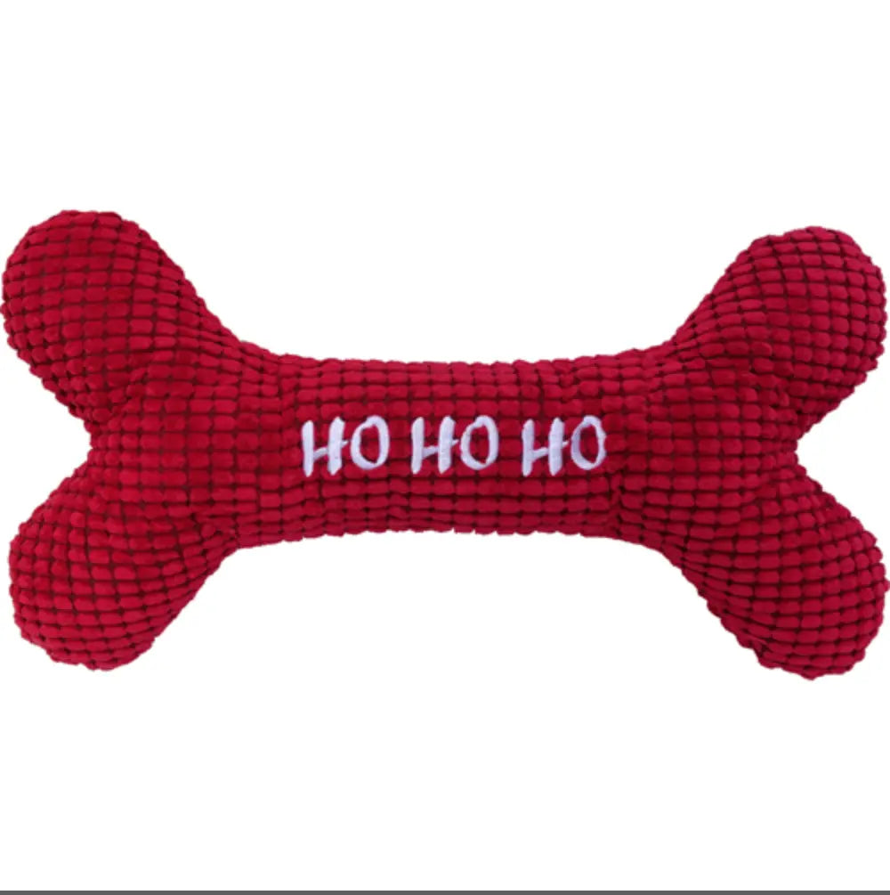 12" Christmas HO HO HO Bone.