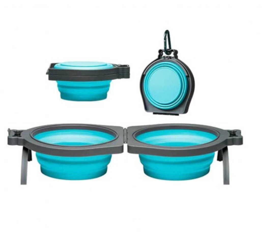 Double Diner Travel Pet Bowl.