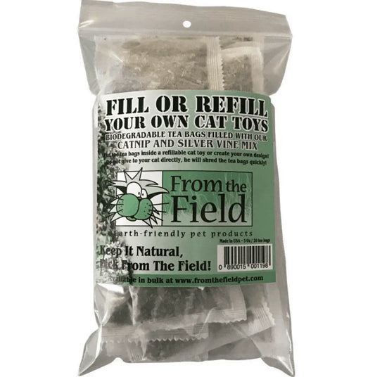 Catnip Tea Bags Fill Or Refill Your Own Cat 20 Count.