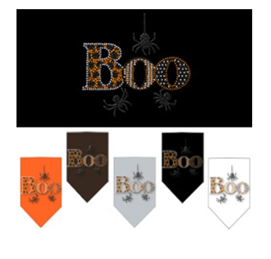 Boo Rhinestone Bandana.