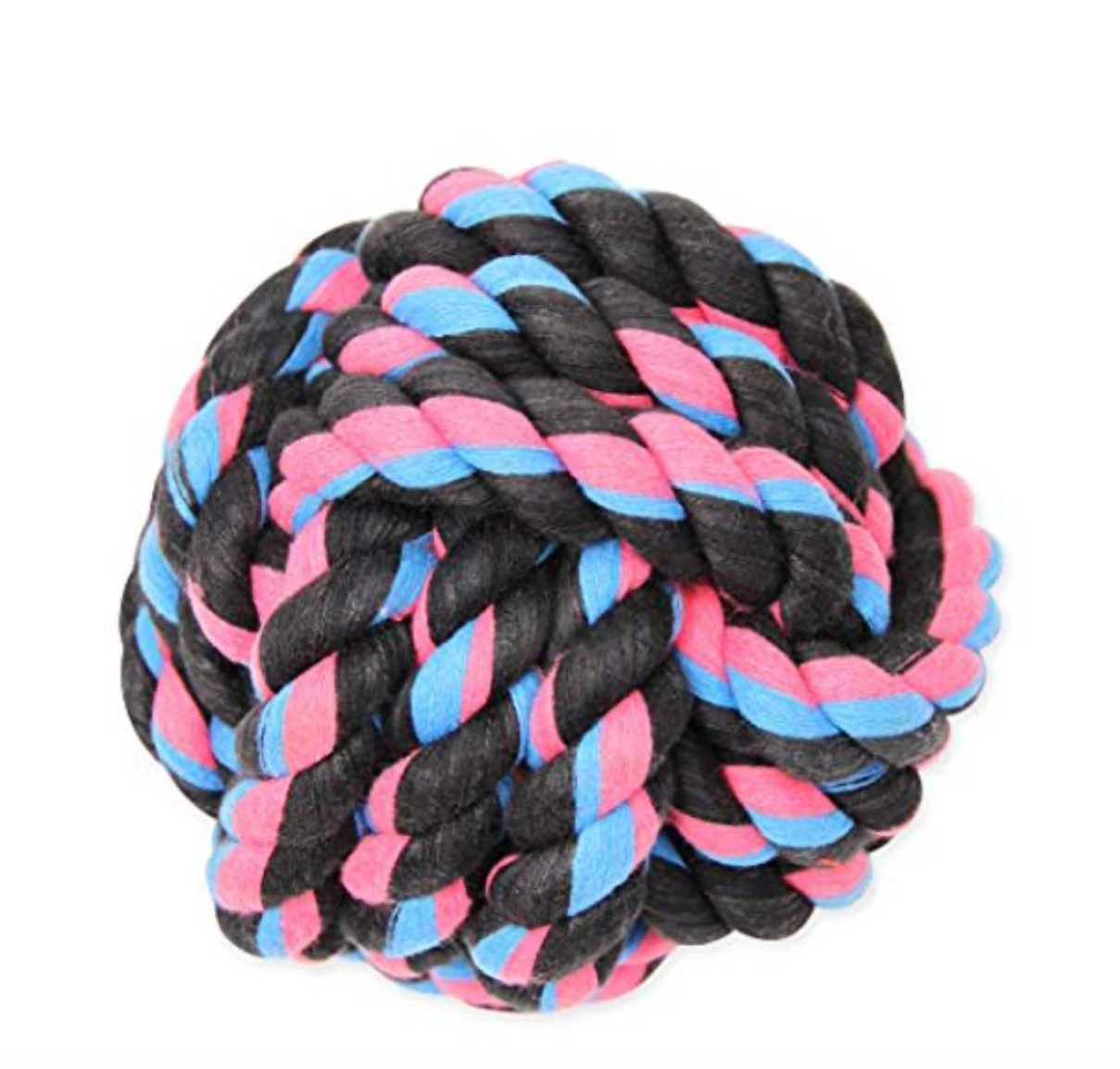 Mammoth Pet Products Medium 4.75"" Monkey Fist Ball, multicolored.