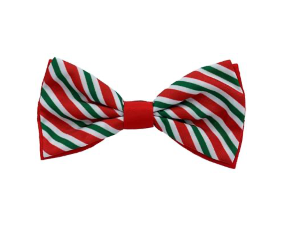 Peppermint Stripe Bow Tie.