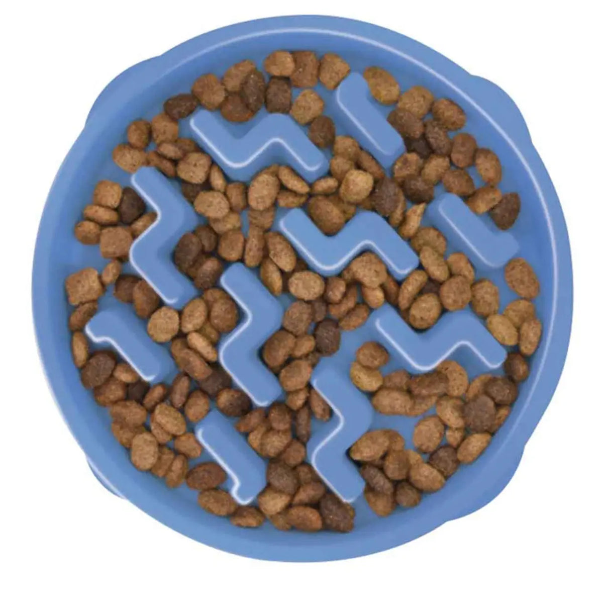 Dog Fun Feeder Slo Bowl Blue Large.